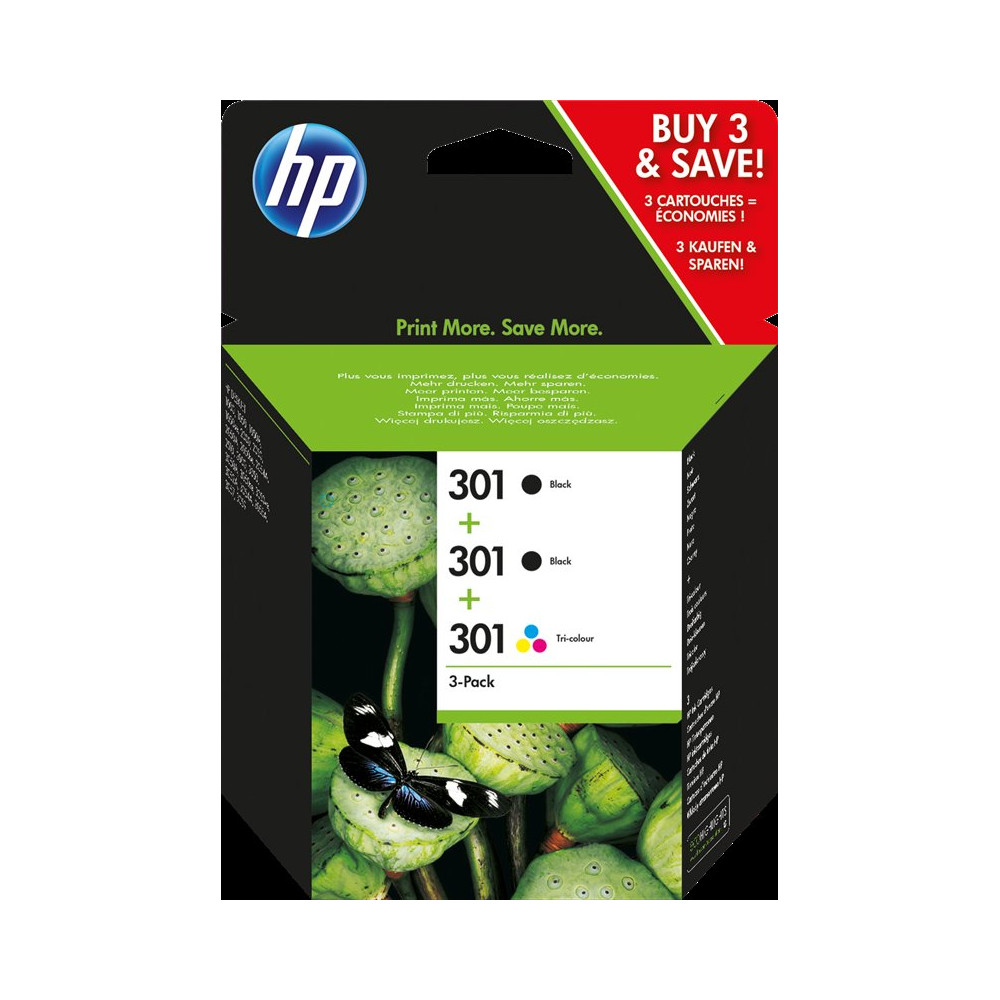 HP 301 Multipack nero / nero / differenti colori (E5Y87EE MCVP)