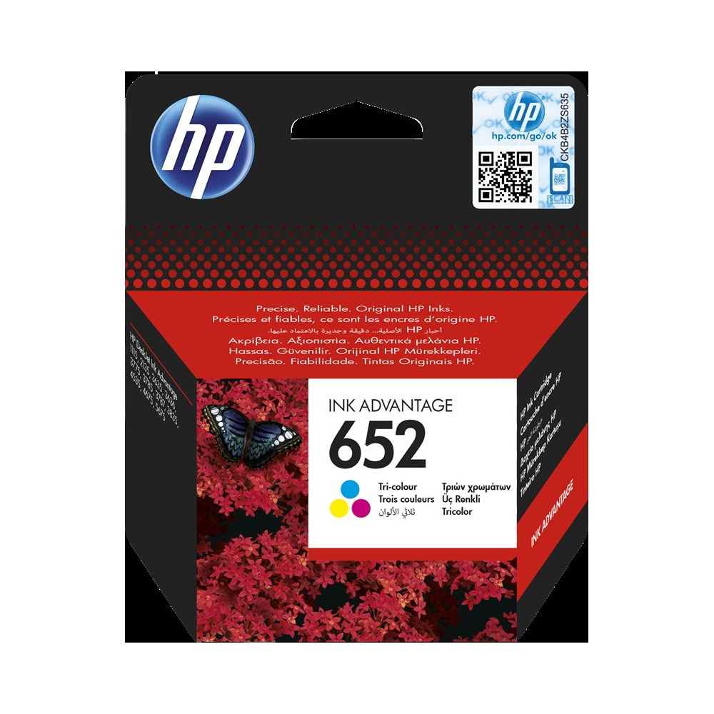 HP 652 differenti colori Cartuccia d'inchiostro (F6V24AE)