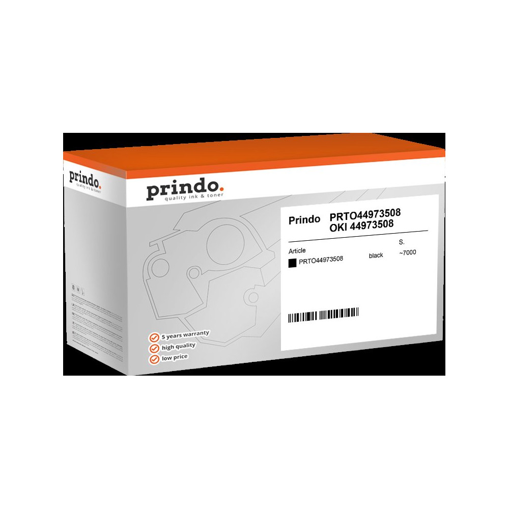 compatibile con OKI 44973508  Prindo Classic nero toner