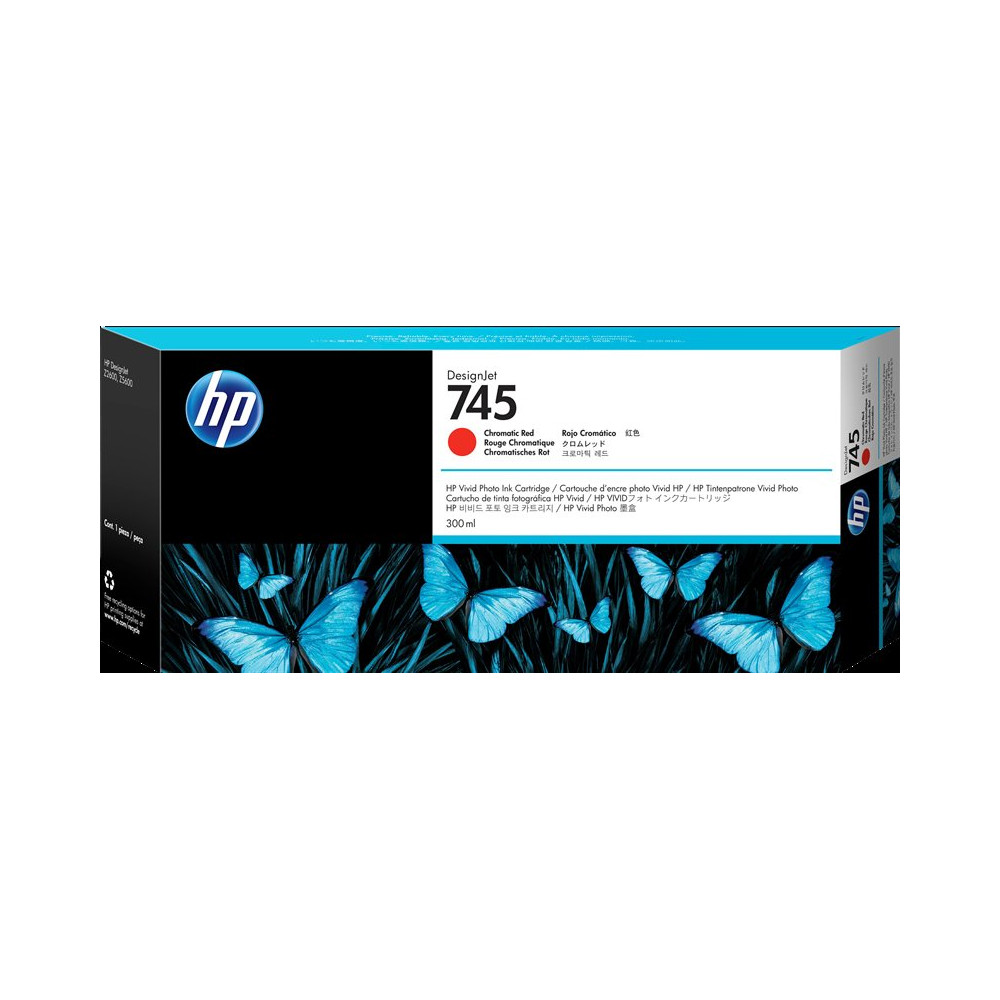 HP 745 Rosso Cartuccia d'inchiostro (F9K06A)