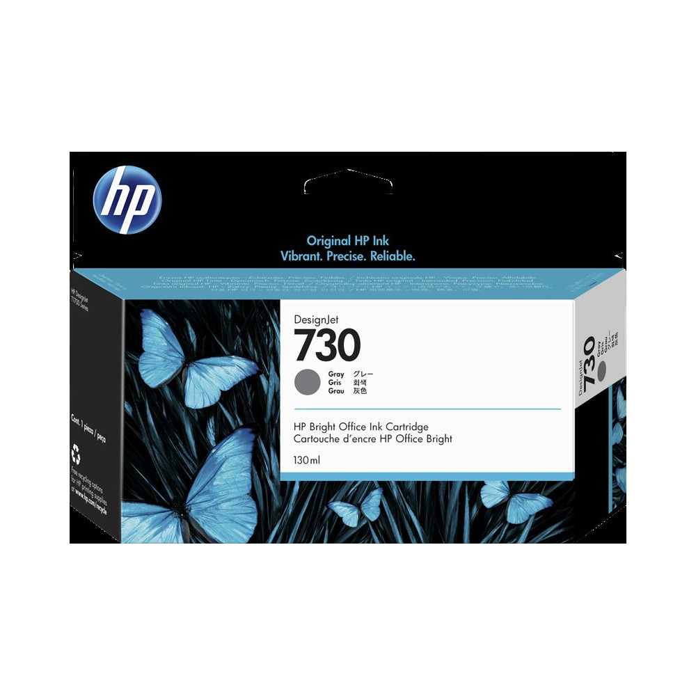 HP 730 Grigio Cartuccia d'inchiostro (P2V66A)