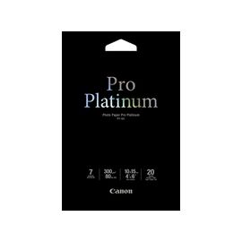 ORIGINAL Canon Carta Bianco 2768B013 PT-101 Carta fotografica, 10 x 15 cm, 300 g/m², 20 fogli, Pro Platinum - 2768B013