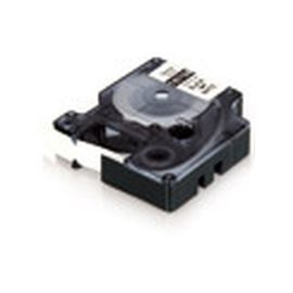 ORIGINAL DYMO Nastro Nero su bianco S0718600 18444 Nastro in vinile, Rhino, IND, 12mm x 5,5m, nero su bianco - S0718600